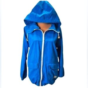L.L. Bean XS Blue Hooded Jacket Windbreaker